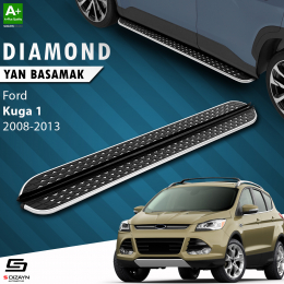 S-Dizayn Ford Kuga 1 Diamond Krom Yan Basamak 183 Cm 2008-2012