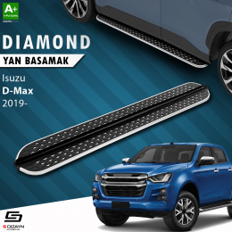 S-Dizayn Isuzu D-Max 3 Diamond Krom Yan Basamak 203 Cm 2019 Üzeri