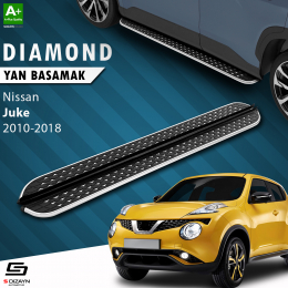 S-Dizayn Nissan Juke Diamond Krom Yan Basamak 173 Cm 2010-2018 A+ Kalite