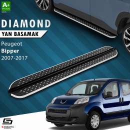 S-Dizayn Peugeot Bipper Diamond Krom Yan Basamak 173 Cm 2007-2017 A+ Kalite