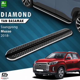 S-Dizayn Ssangyong Musso Diamond Krom Yan Basamak 203 Cm 2018 Üzeri