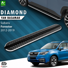 S-Dizayn Subaru Forester 4 Diamond Krom Yan Basamak 183 Cm 2012-2019 A+ Kalite