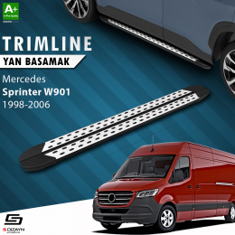 S-Dizayn Mercedes Sprinter W901 Kısa Şase TrimLine Gri Yan Basamak 215 Cm 1998-2006 A+ Kalite