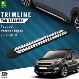 S-Dizayn Peugeot Partner 2 Tepee TrimLine Gri Yan Basamak 196 Cm 2008-2018 A+ Kalite