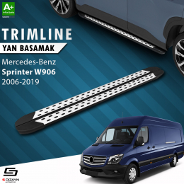 S-Dizayn Mercedes Sprinter W906 Kısa Şase TrimLine Gri Yan Basamak 265 Cm 2006-2019 A+ Kalite