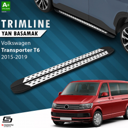 S-Dizayn VW Transporter T6 Kısa Şase TrimLine Gri Yan Basamak 215 Cm 2015-2019 A+ Kalite