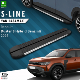 S-Dizayn Renault Duster 3 Hybrid Benzinli S-Line Krom Yan Basamak 183 Cm 2024 Üzeri A+ Kalite