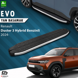 S-Dizayn Renault Duster 3 Hybrid Benzinli Evo Krom Yan Basamak 183 Cm 2024 Üzeri A+ Kalite